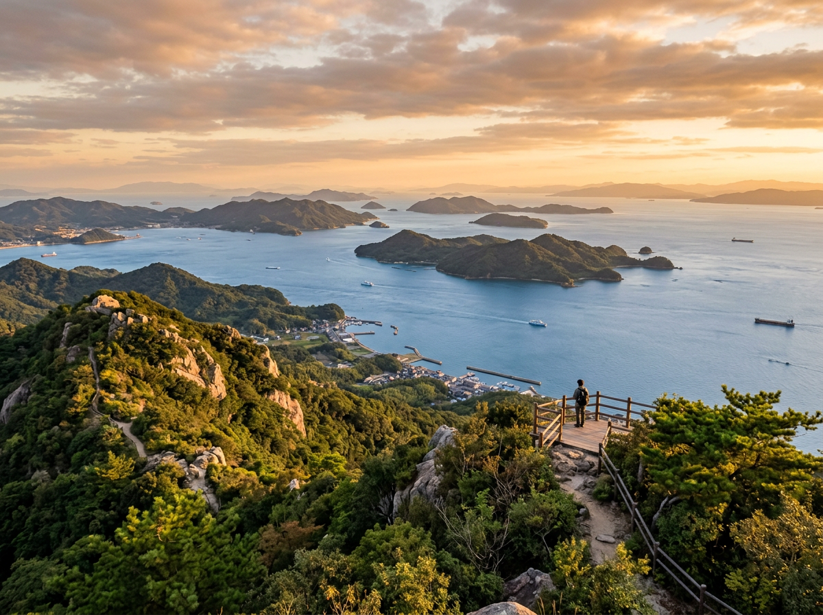 王子ヶ岳から望む瀬戸内海